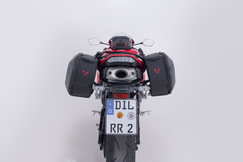 SW-Motech PRO BLAZE H Saddlebag Set with EDGE Protection & Heat Guard - Left, Right, Black - BC.HTA.01.740.35001