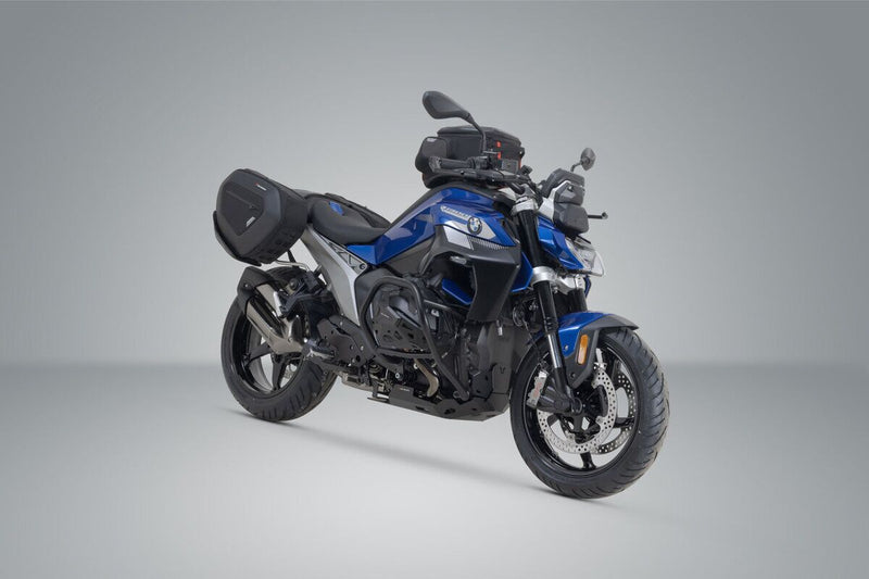 SW-Motech PRO BLAZE H Saddlebag Set with EDGE Protection & Heat Guard - Left, Right, Black - BC.HTA.07.740.35000