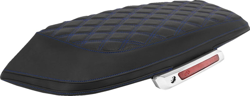 Saddlemen Lattice Stitched Saddlebag Lid Covers - Black, Blue