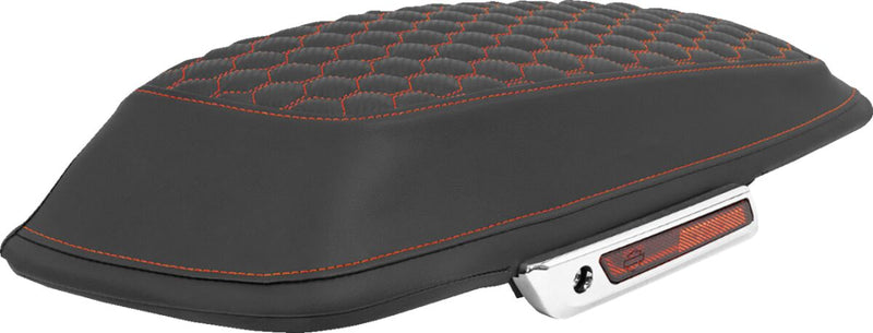 Saddlemen Honeycomb Saddlebag Lid Covers - Black, Red