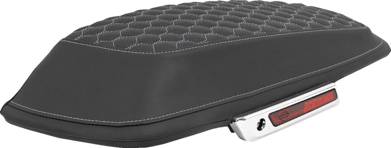 Saddlemen Honeycomb Saddlebag Lid Covers - Black, Silver