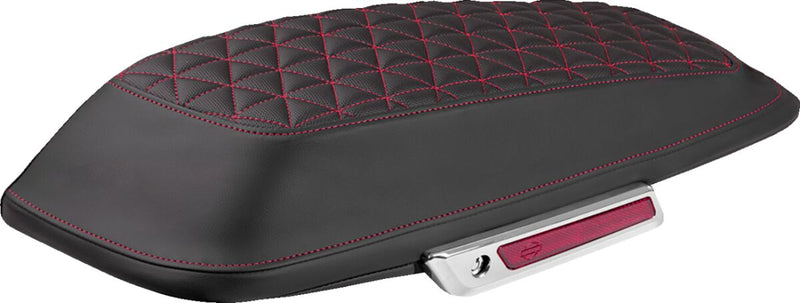 Saddlemen Tri-Gripper Saddlebag Lid Covers - Black, Red, Tri-Gripper Panels