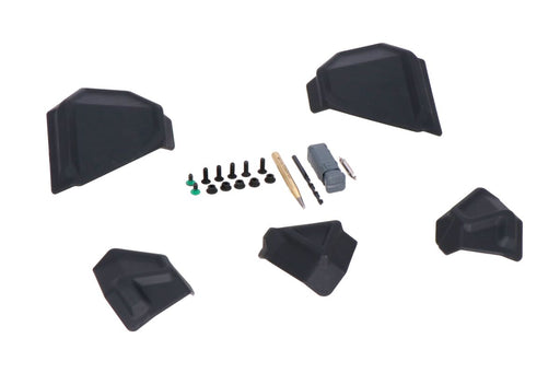 SW-Motech TRAX ADV Side/Top Cases Replacement Corner Set - Black, Side Case/Top Case