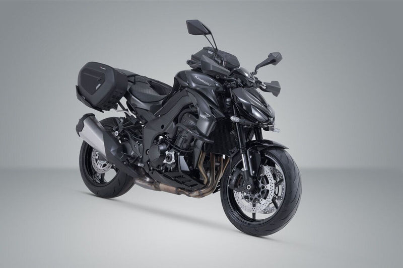 SW-Motech PRO BLAZE H Saddlebag Set with EDGE Protection & Heat Guard - Left, Right, Black - BC.HTA.08.740.38900