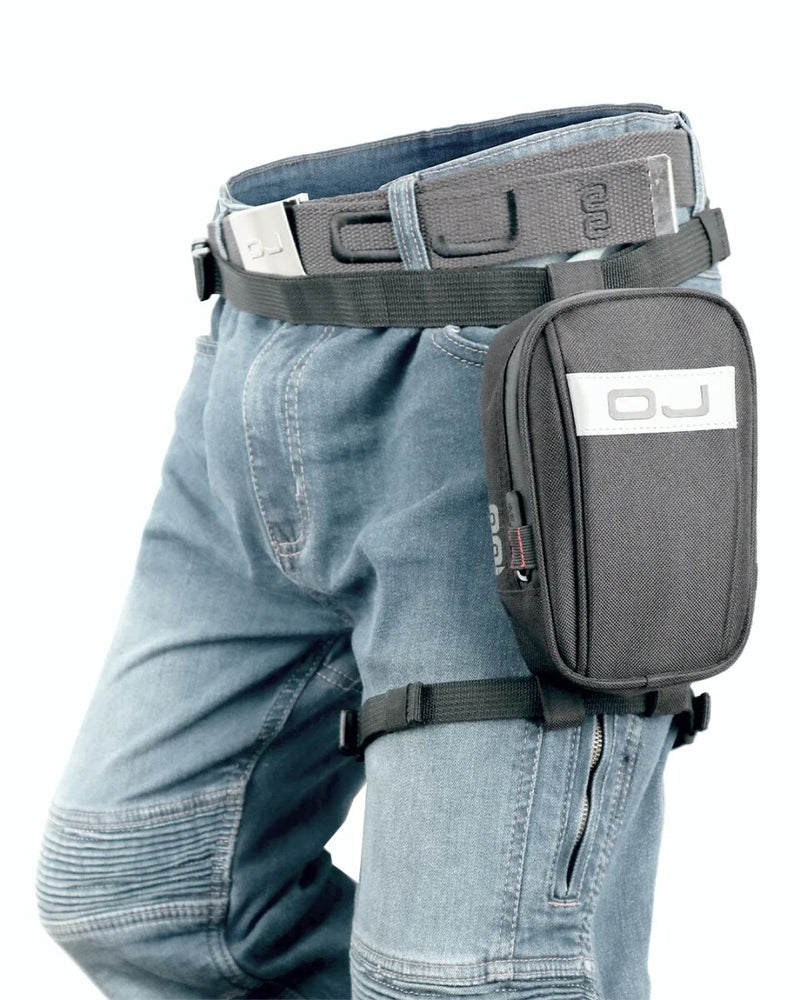 OJ Atmosfere Metropolitane S.r Mini Track Leg Bag (1 Liter) - Black, Fanny Pack