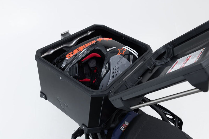 SW-Motech TRAX Adventure Top Case - Black, Powder-Coated, Saddlebag