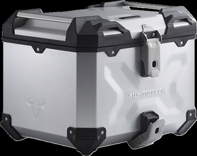 SW-Motech TRAX ADV Top Case - Anodised, Silver, Saddlebag