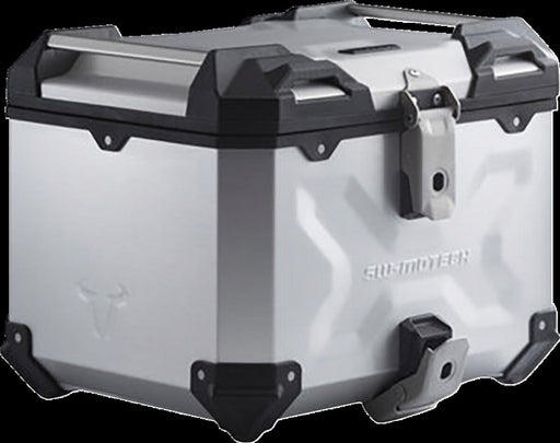 SW-Motech TRAX ADV Top Case - Anodised, Silver, Saddlebag