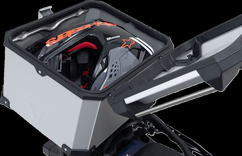 SW-Motech TRAX ADV Top Case - Anodised, Silver, Saddlebag