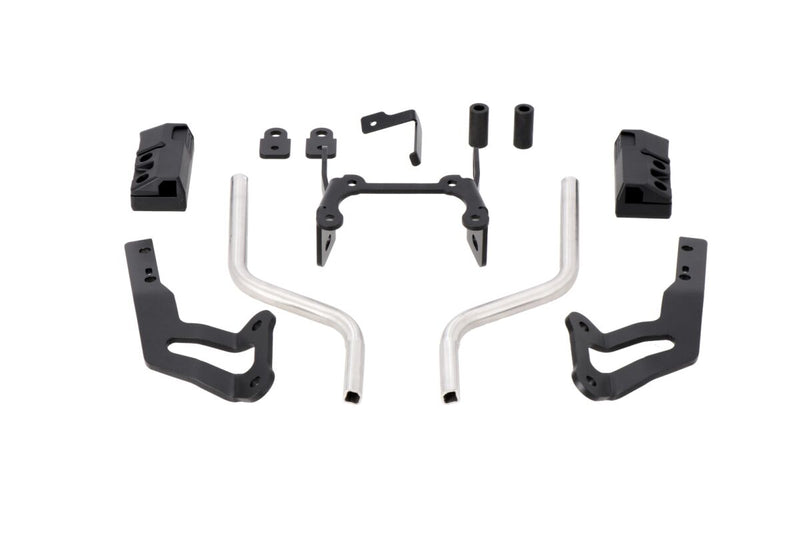 SW-Motech BLAZE Panniers Spacer Bars - Black, Silver, Pannier, Saddlebag - HTA.06.740.86400/B