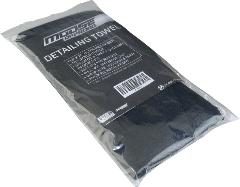 Moose Offroad Hard-parts Detailing Towels - Black