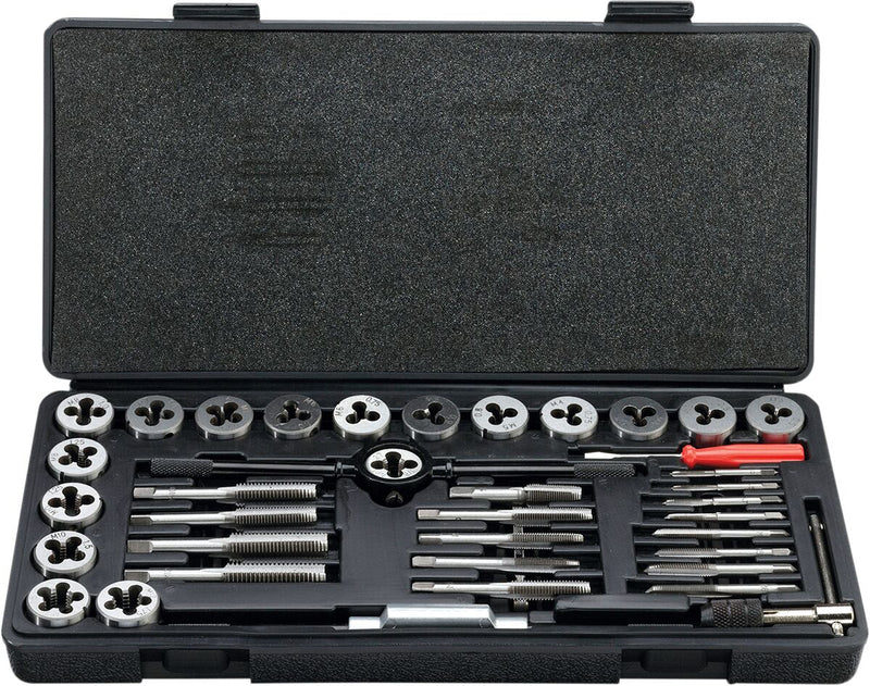 Moose Offroad Hard-parts Metric Tap and Die Set - Silver, Maintenance
