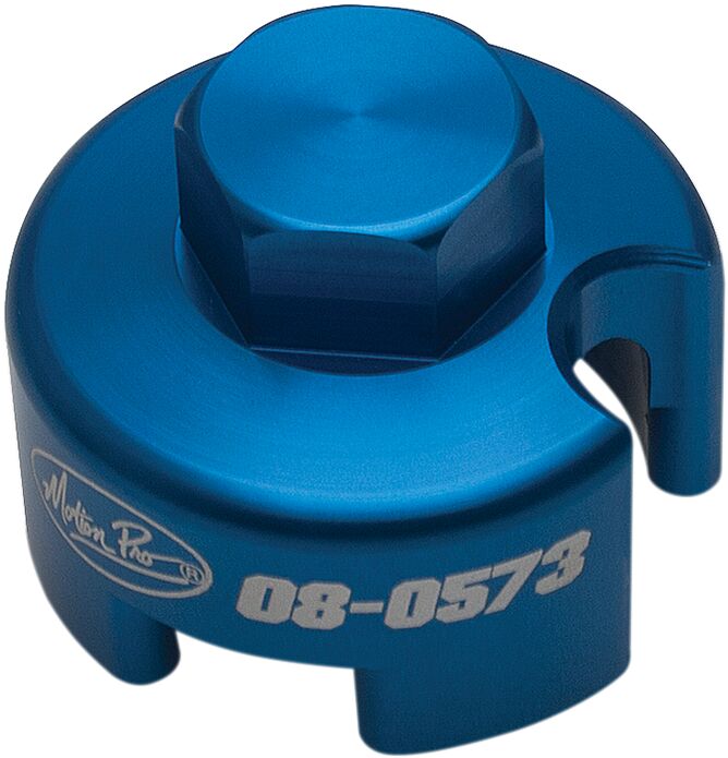 Motion Pro Fork Cap Socket - Anodised,  Blue - Installation,  Removal,  WP 4860 4CS Fork