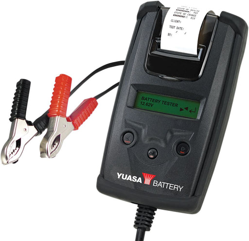 Yuasa Digital Battery Tester with Printer - Black