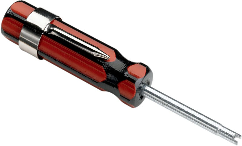Moose Offroad Hard-parts Valve Core Tool - Black, Red, Silver, Installation, Removal, Valve Core
