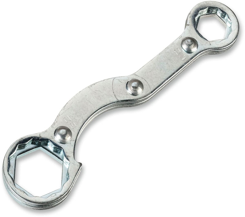 Moose Offroad Hard-parts Combo Axle/Spark Plug Wrench - Polished, Silver, Combination