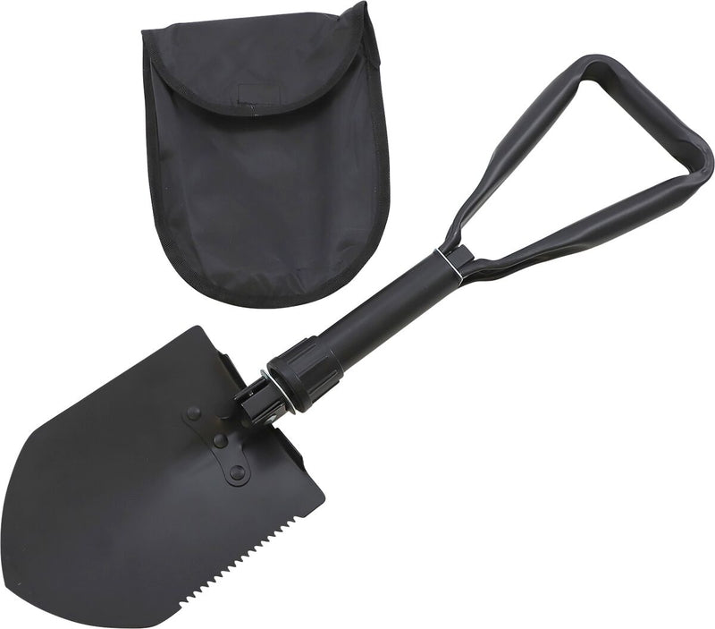Moose Offroad Hard-parts Foldable Shovel - Black, Heavy Duty