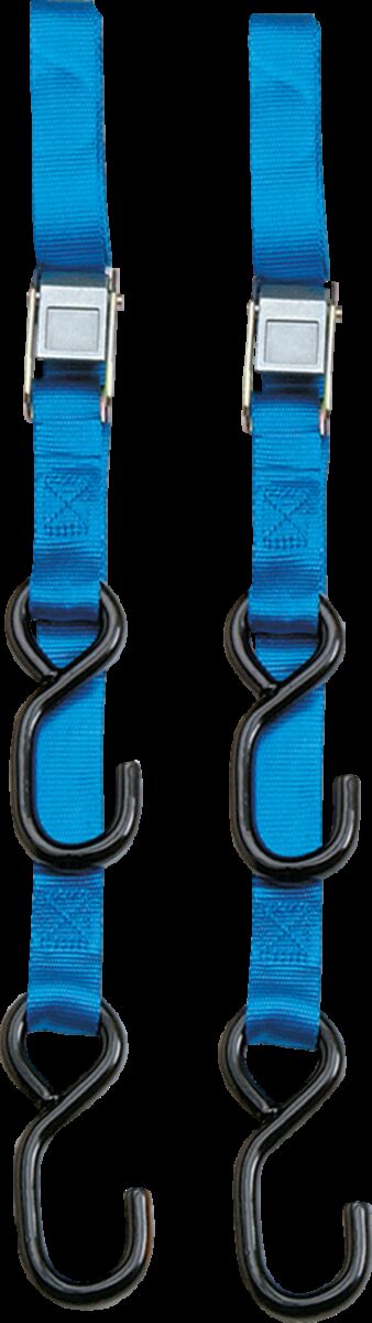 Parts Unlimited Heavy-Duty 6' Cam Buckle Tie-Downs - Blue
