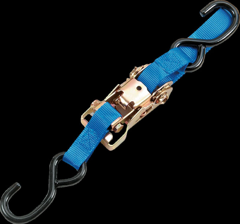 Parts Unlimited 1-1/2" Heavy-Duty Ratcheting Tie-Downs - Blue