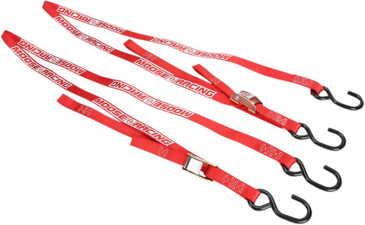 Moose Offroad Hard-parts Heavy-Duty Tie-Downs - Red