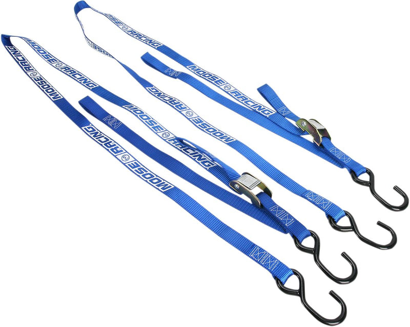 Moose Offroad Hard-parts Heavy-Duty Tie-Downs - Blue