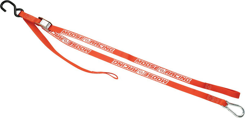 Moose Offroad Hard-parts Carabiner Tie-Downs - Orange