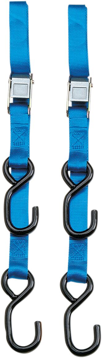 Parts Unlimited Heavy-Duty 7’ Cam Buckle Tie-Downs - Blue