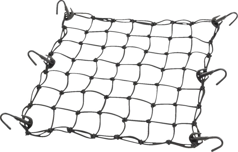 Moose Offroad Hard-parts Cargo Net with Steel Hooks - Black, 6 Hook