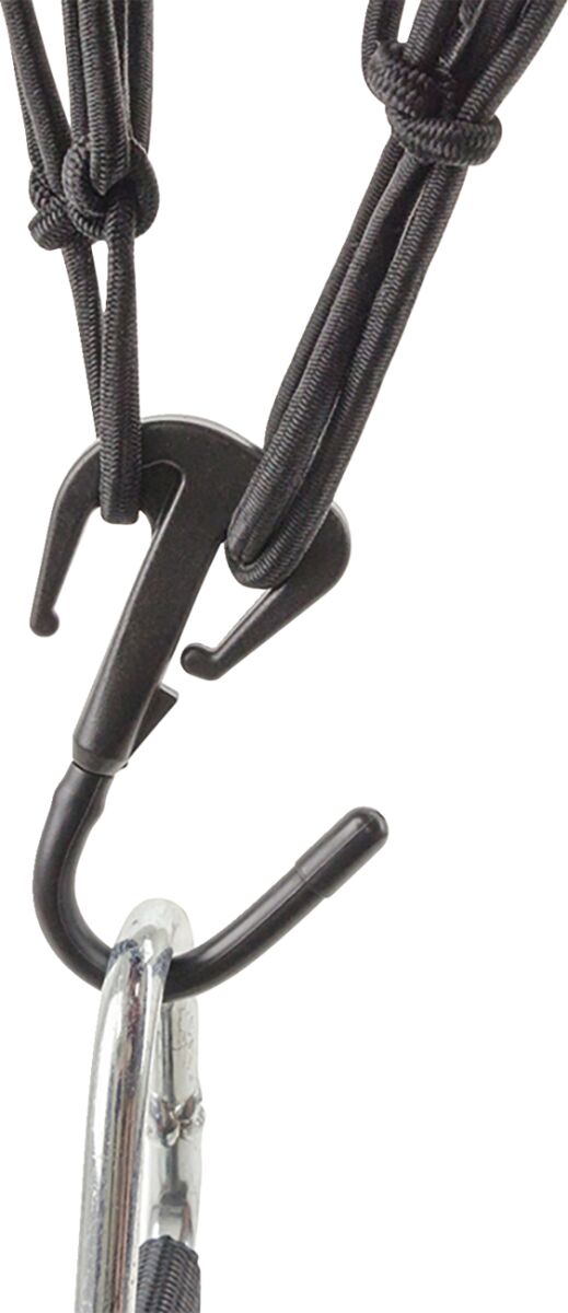 Moose Offroad Hard-parts Cargo Net with Steel Hooks - Black, 6 Hook