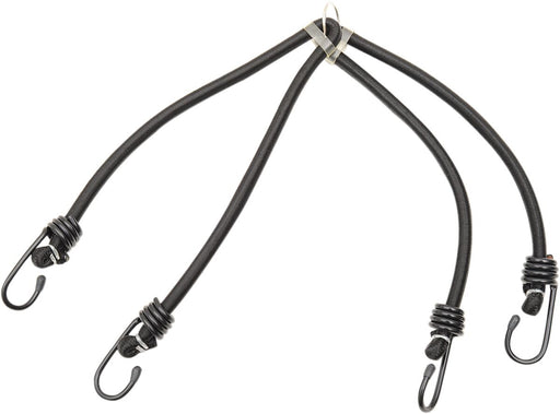 Parts Unlimited Bungee Cord - Black, 4 Hook