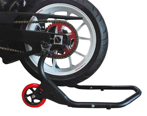 PSR Deluxe Rear Wheel Stand - Black, Powder-Coated, Spool