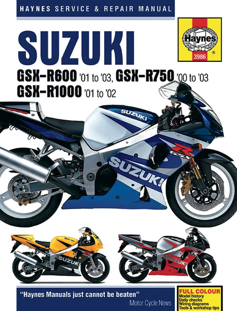 HAYNES Motorcycle Repair Manual - 9781785212734