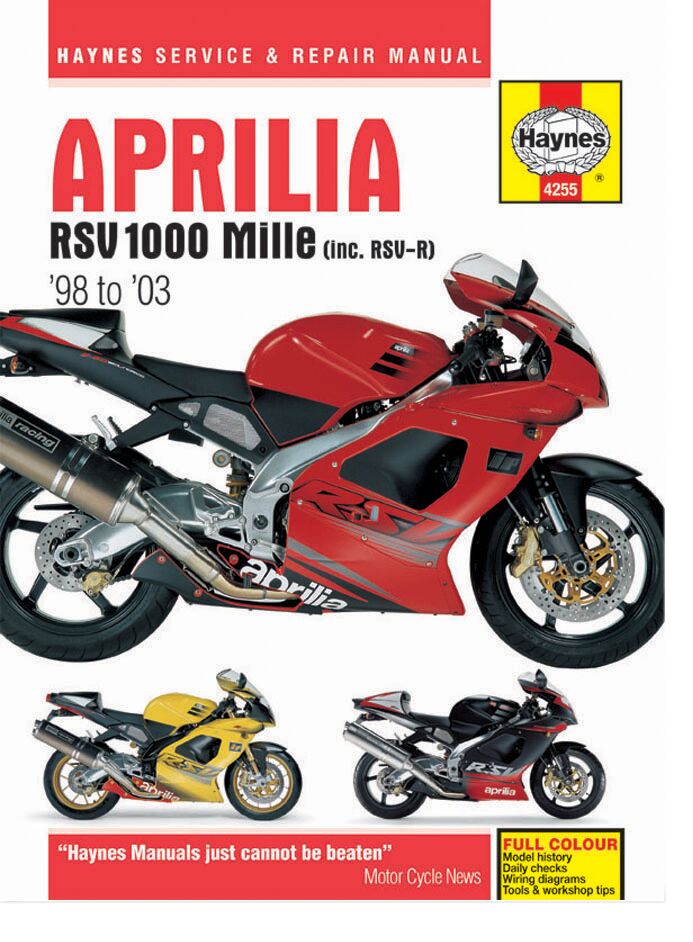 HAYNES Motorcycle Repair Manual - 9781785212703
