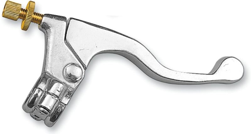 Parts Unlimited Shorty Style Power Lever Assembly - Front, Right, Polished, Silver - 43-1101R