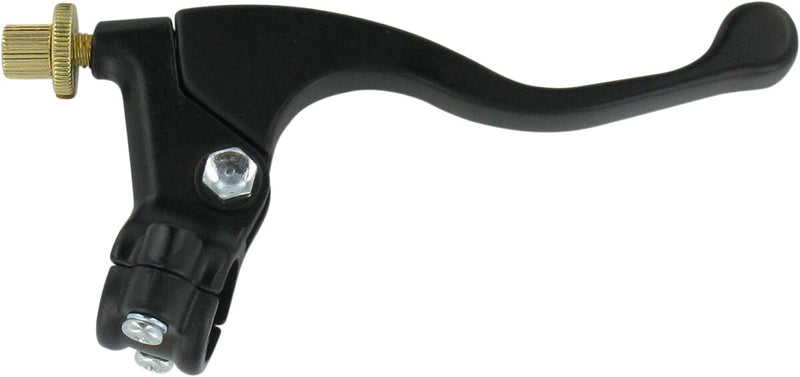 Parts Unlimited Shorty Style Power Lever Assembly - Front, Right, Black, Polished - 43-1104R