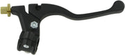 Parts Unlimited Shorty Style Power Lever Assembly - Left, Black, Polished - 43-4104L