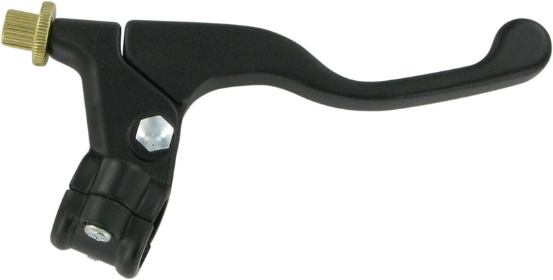 Parts Unlimited Shorty Style Power Lever Assembly - Front, Right, Black, Polished - 43-4104R