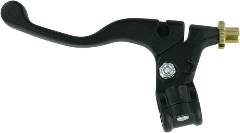 Parts Unlimited Shorty Style Power Lever Assembly - Front, Right, Black, Polished - 43-4104R