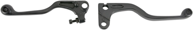 Parts Unlimited Shorty Power Lever Set - Black, Polished, Brake, Clutch - 53175-KS6-670SH