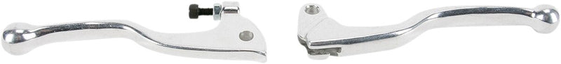 Parts Unlimited Shorty Power Lever Set - Polished, Silver, Brake, Clutch