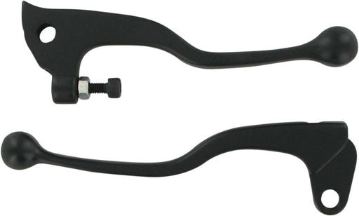 Parts Unlimited Shorty Power Lever Set - Black, Polished, Brake, Clutch - 55Y-83922-00-SH
