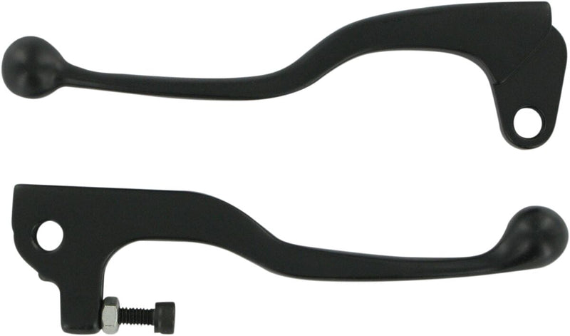 Parts Unlimited Shorty Power Lever Set - Black, Polished, Brake, Clutch - 3SP-83922-00-SH