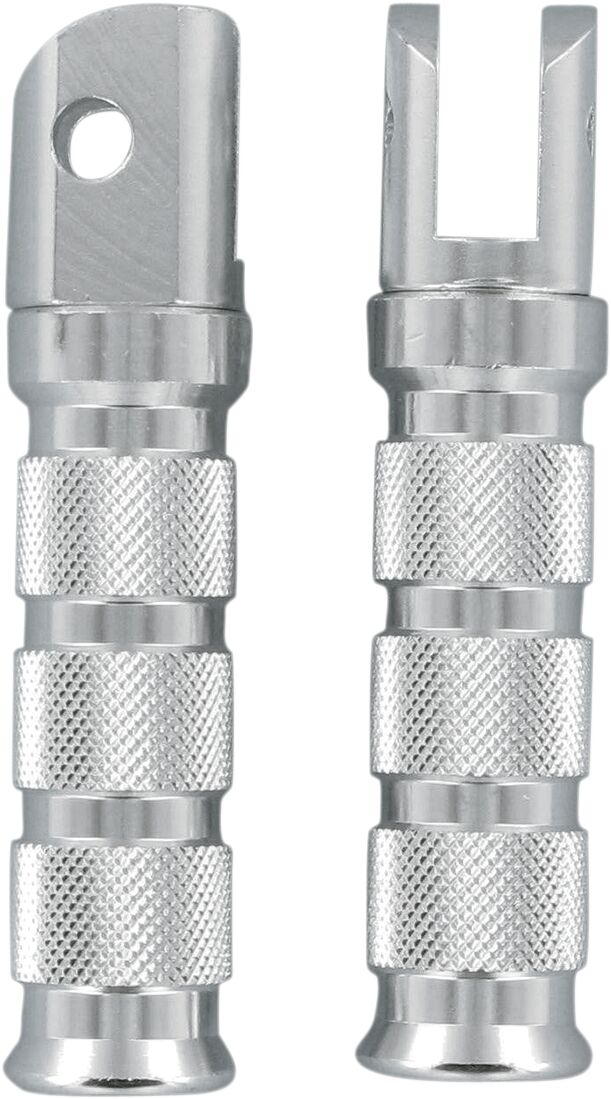 EMGO Anodised-Aluminium Foot Pegs for Sportbikes - Anodised,  Silver - Fixed - 50-11221