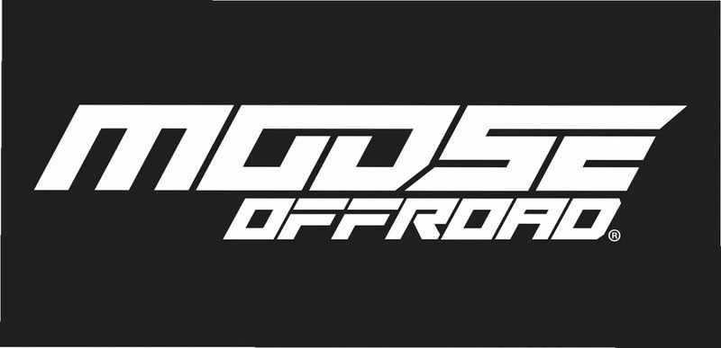 MOOSE OFFROAD SOFT-GOODS Banner - Black, White, Shop