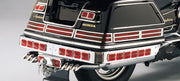 Parts Unlimited Saddlebag Lens Grille Set - Chrome