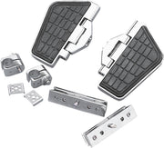 Parts Unlimited Engine-Guard Cruise Boards - Black, Chrome
