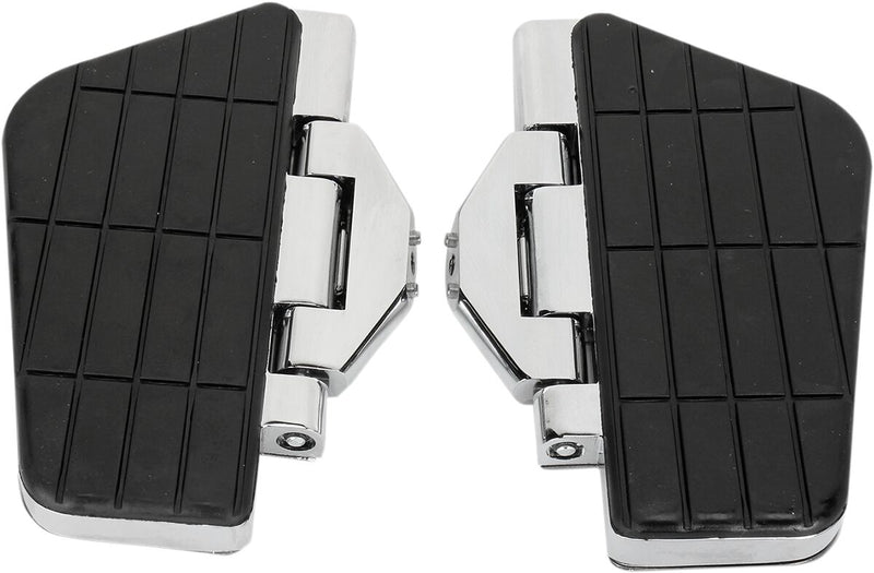 Parts Unlimited Offset Engine-Guard Cruise Boards - Black, Chrome