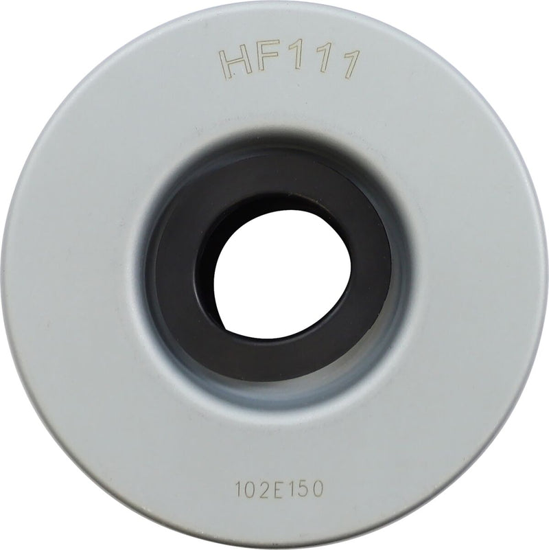 Hiflofiltro Oil Filter - Red, Silver, Cartridge - HF111