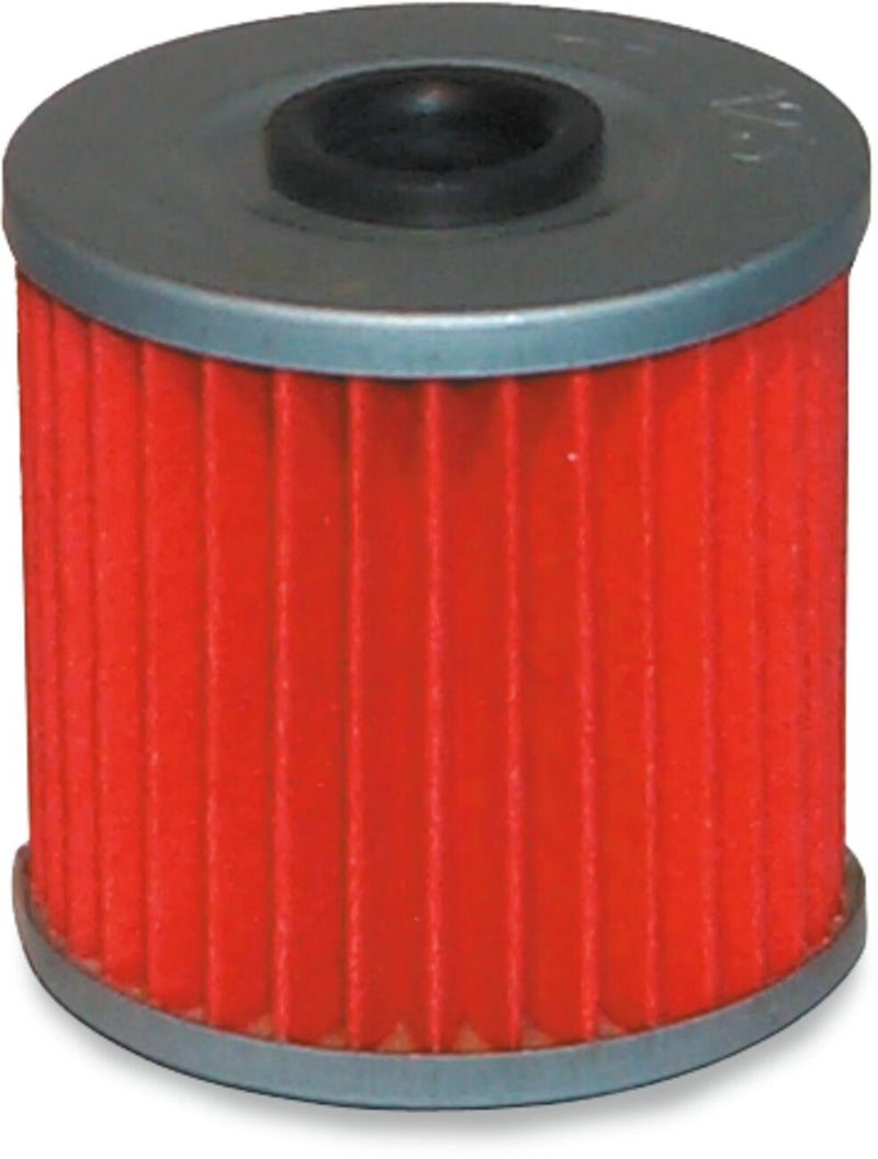 Hiflofiltro Oil Filter - Red, Silver, Cartridge - HF123