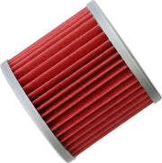 Hiflofiltro Oil Filter - Red, Silver, Cartridge - HF125